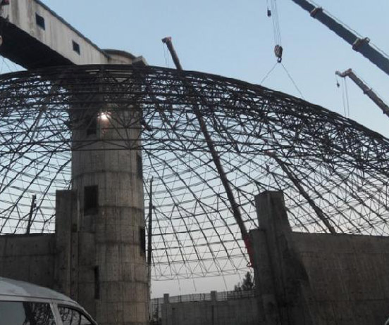 渭南网架分条或分块安装法